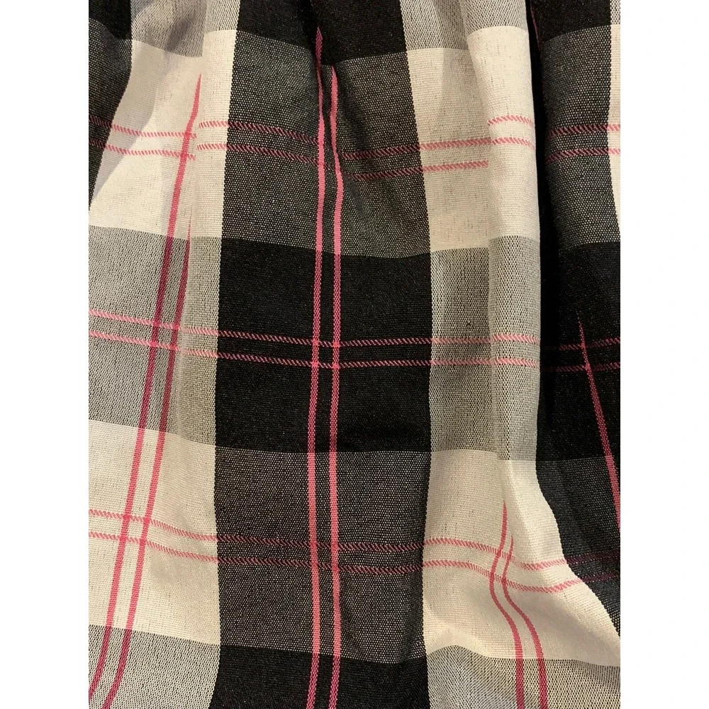 Kidture Collection Girls Dress New with Tags 4T Pink Black Plaid Velvety Top